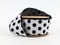 LaRibbons 4" - 2 1/2" Wired Ribbon | Glittered Dots w/ Black Backing | 10 Yard Roll